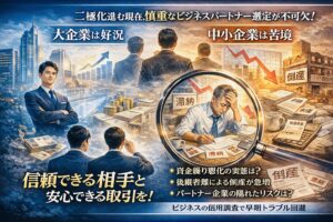  【経営リスク管理】2026年春、取引先の「見えない変化」に気づいていますか？